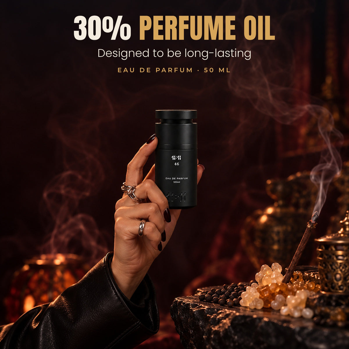 11:11 46 Eau de Parfum 50 ml with 30% perfume oil, designed to be long-lasting