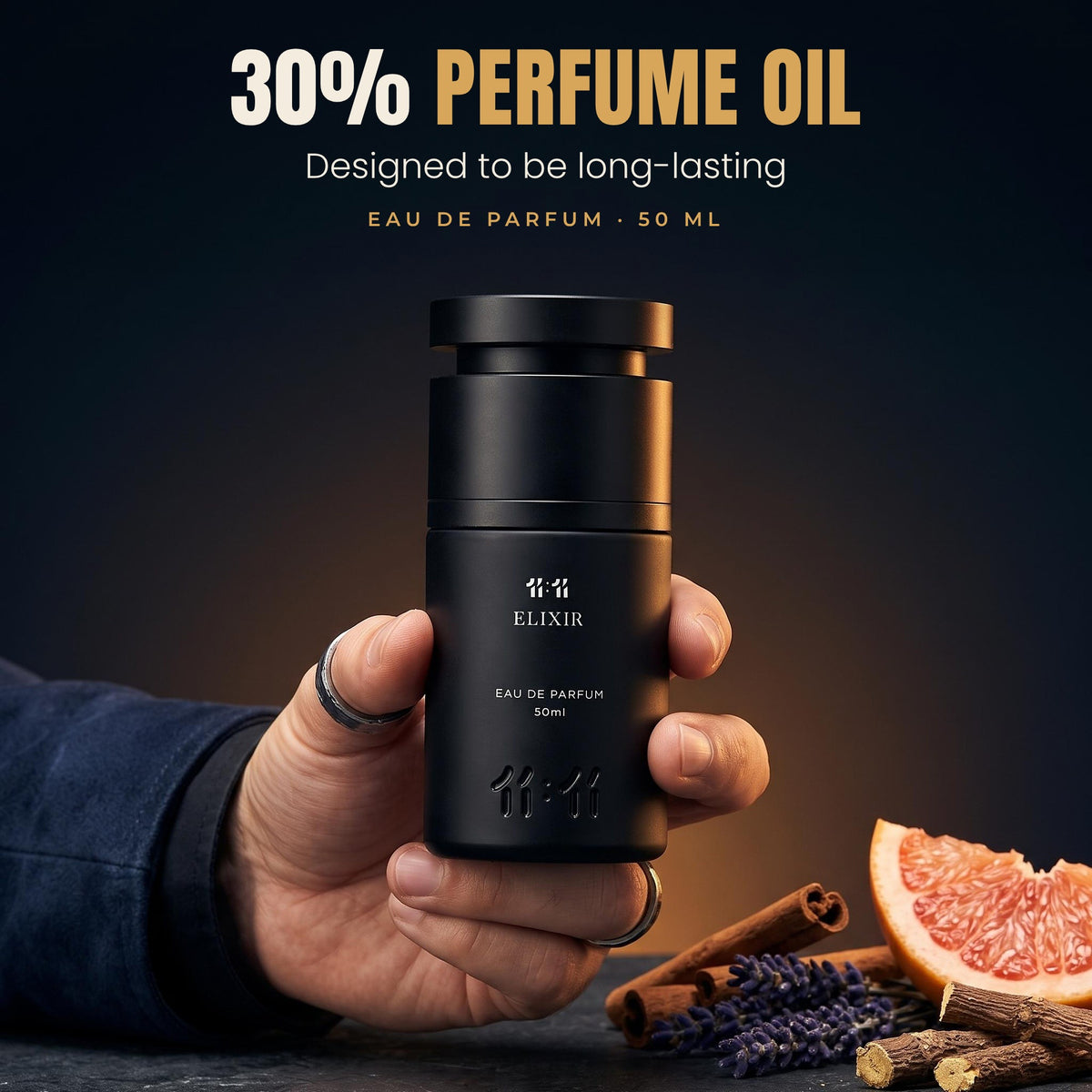 11:11 Elixir Eau de Parfum 50 ml with 30% perfume oil, designed to be long-lasting