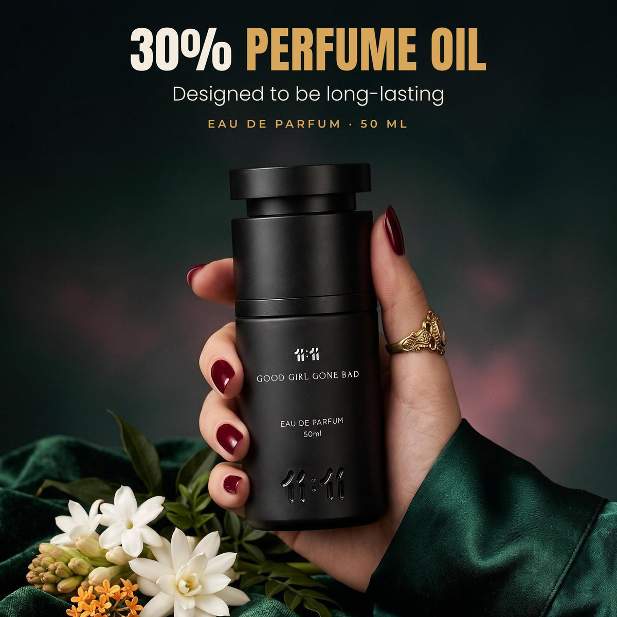 11:11 Good Girl Gone Bad Eau de Parfum 50 ml with 30% perfume oil, designed to be long-lasting