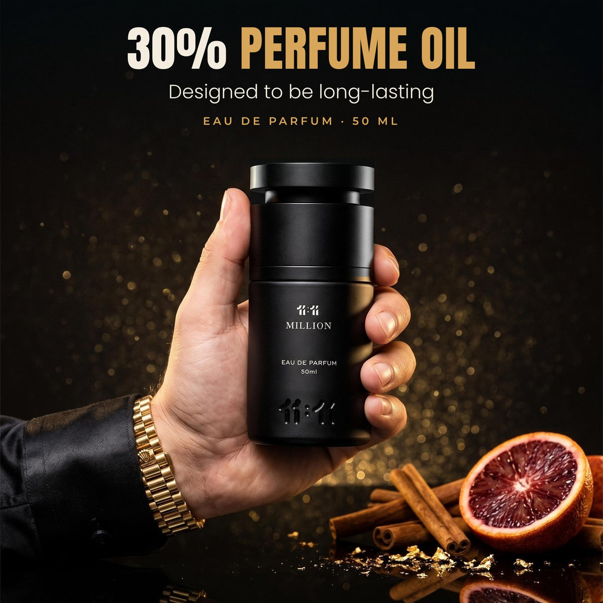 11:11 Million Eau de Parfum 50 ml with 30% perfume oil, designed to be long-lasting