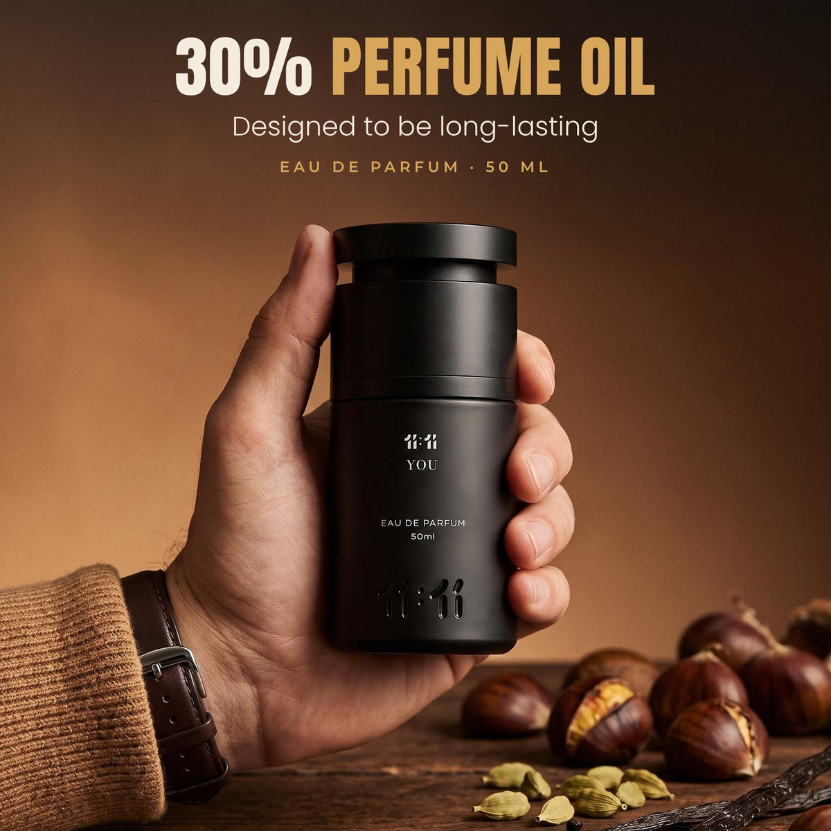 11:11 You Eau de Parfum 50 ml with 30% perfume oil, designed to be long-lasting