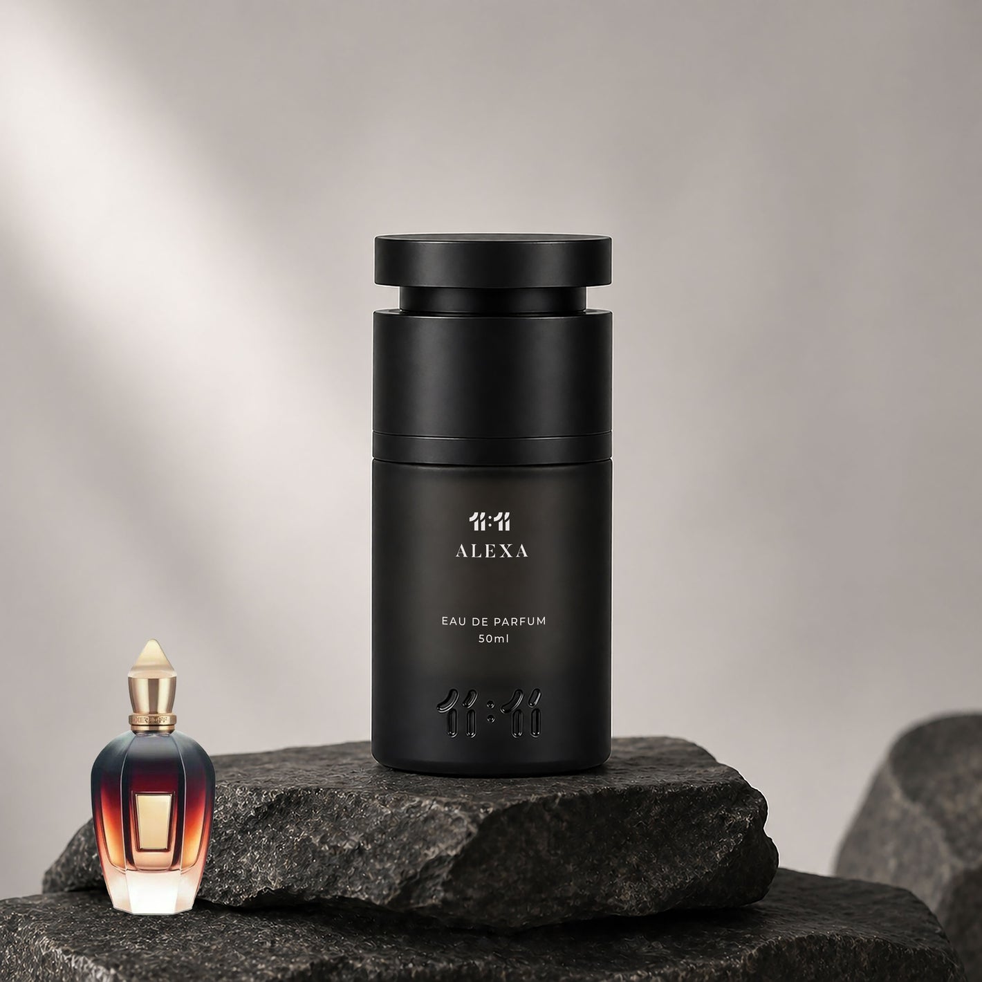 11 11 Alexa Eau de Parfum 50ml — Oriental Woody unisex perfume in matte black bottle | 11:11 Perfume UAE