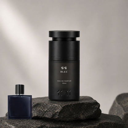 11 11 Bleu EDP 50ml — citrus, ginger and sandalwood men's fragrance bottle