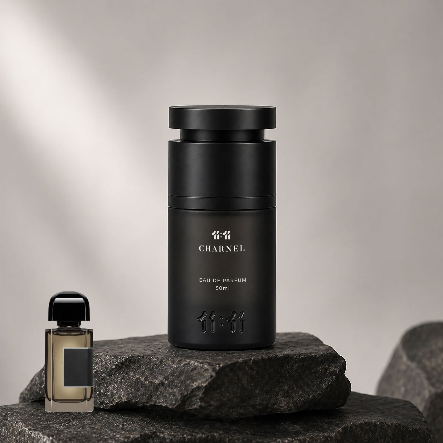 11 11 Charnel Eau de Parfum 50ml — Earthy and Woody unisex perfume in matte black bottle | 11:11 Perfume UAE