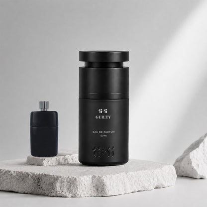 11 11 Guilty Eau de Parfum 50ml — matte black bottle | 11:11 Perfume UAE
