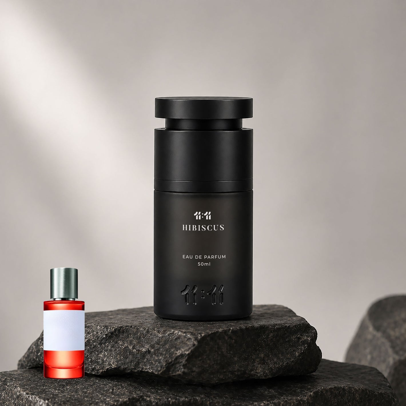11 11 Hibiscus Eau de Parfum 50ml — Floral Oriental unisex perfume in matte black bottle | 11:11 Perfume UAE