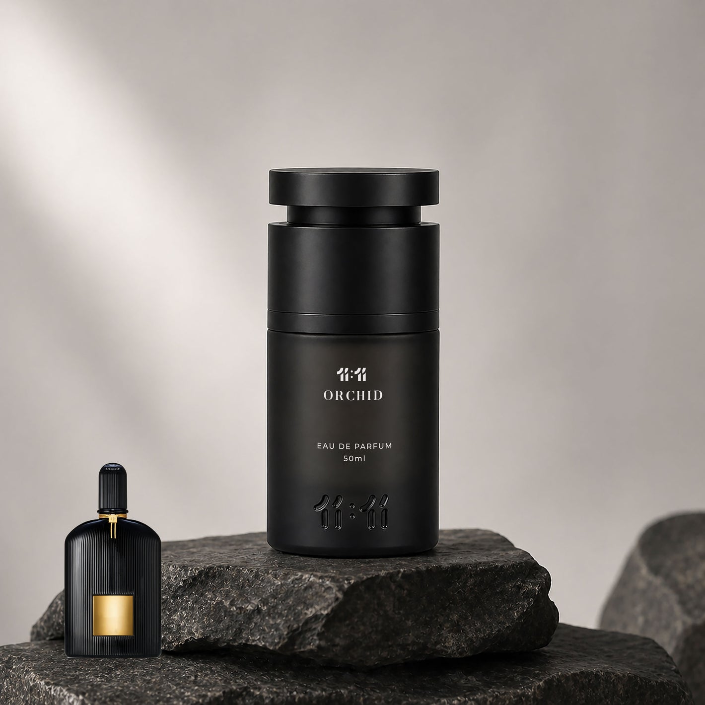 11 11 Orchid Eau de Parfum 50ml — Oriental Floral unisex perfume in matte black bottle | 11:11 Perfume UAE