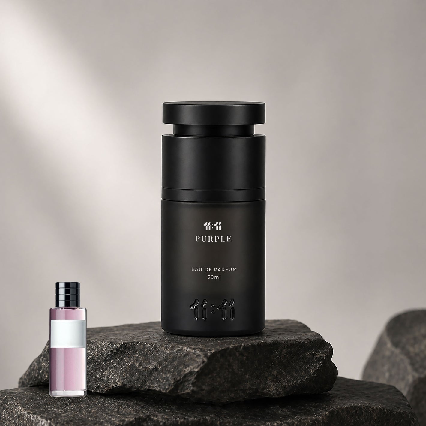 11 11 Purple Eau de Parfum 50ml — Warm and Spicy unisex perfume in matte black bottle | 11:11 Perfume UAE