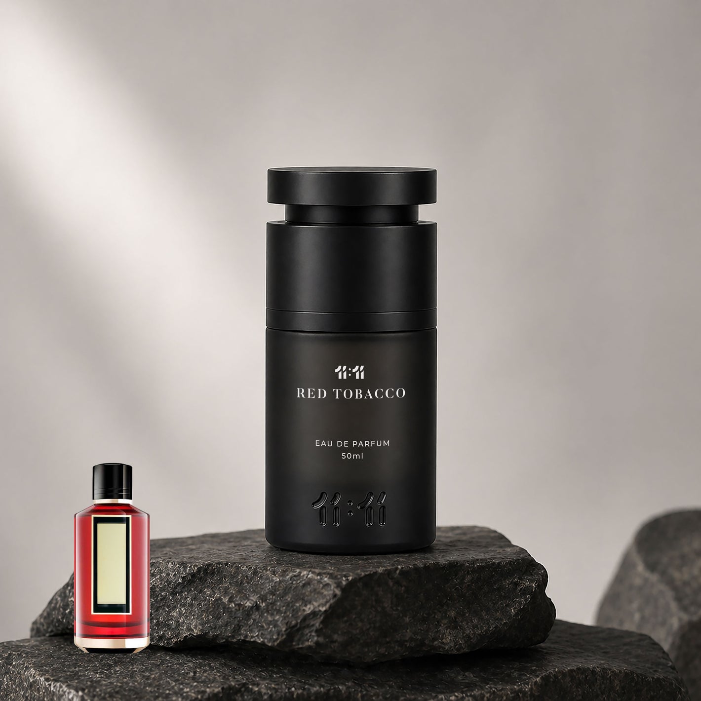 11 11 Red Tobacco Eau de Parfum 50ml — Oriental Spicy unisex perfume in matte black bottle | 11:11 Perfume UAE