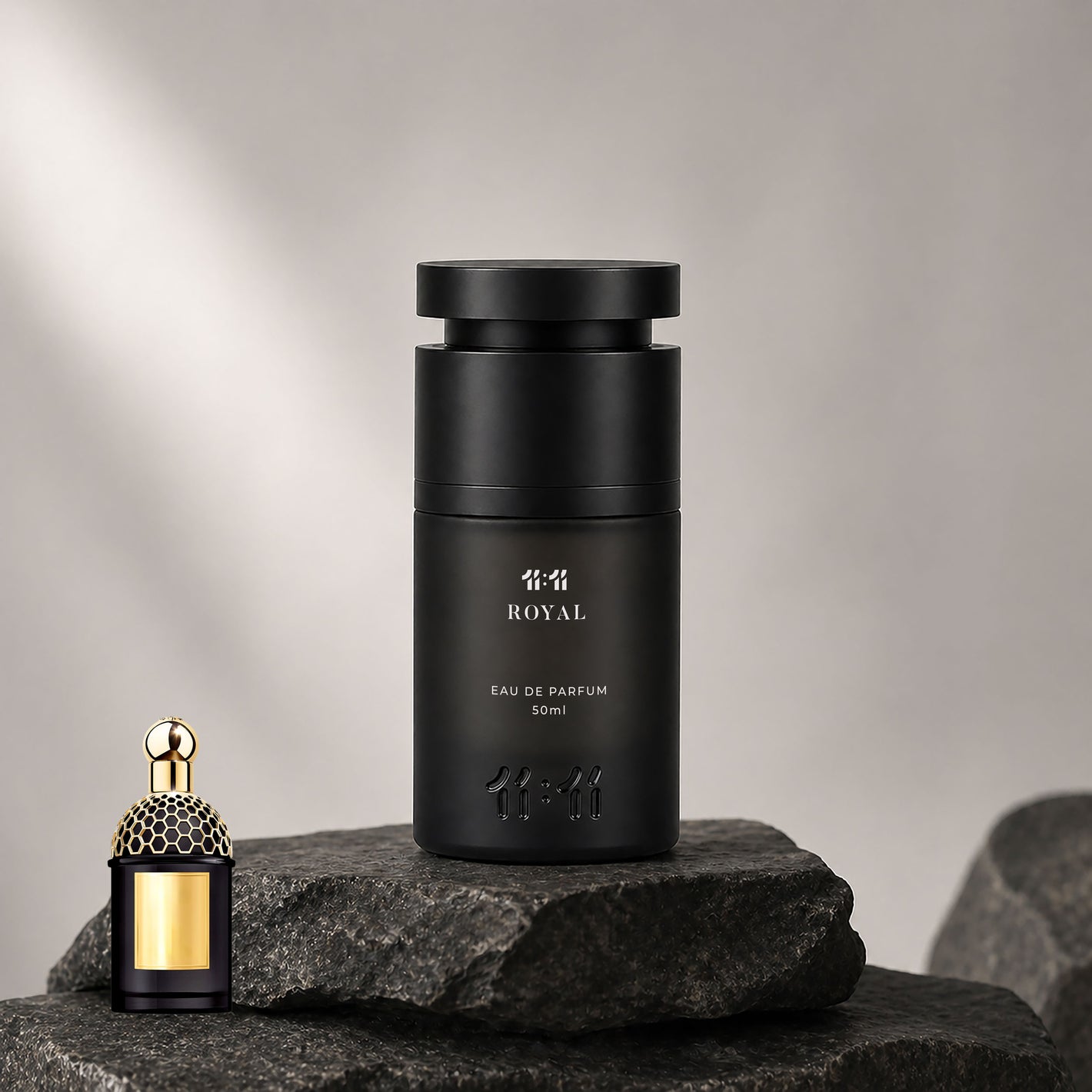 11 11 Royal Eau de Parfum 50ml — Woody Oriental unisex perfume in matte black bottle | 11:11 Perfume UAE