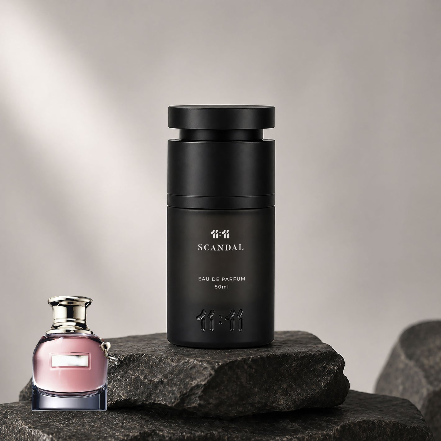 11 11 Scandal Eau de Parfum 50ml — Floral Oriental unisex perfume in matte black bottle | 11:11 Perfume UAE