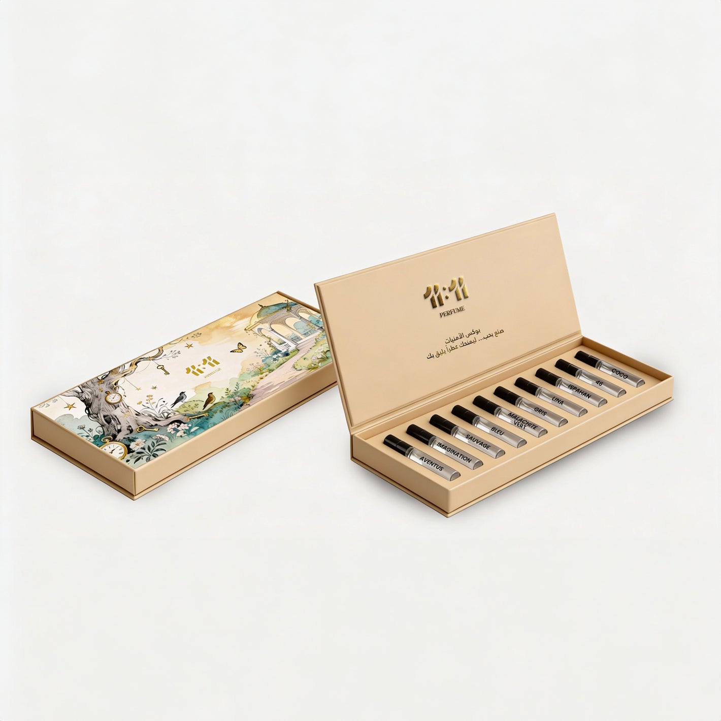 11 11 Scent Experience — 10 perfume tester collection box with Aventus, Sauvage, Bleu, Gris and more | 11:11 Perfume UAE